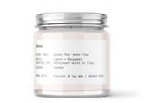 Under The Lemon Tree - Candle Jar