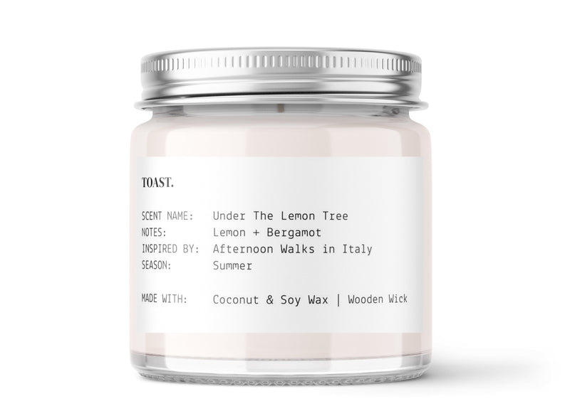 Under The Lemon Tree - Candle Jar